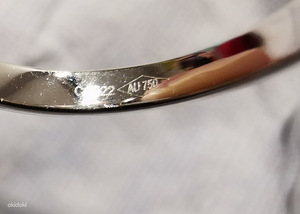 Sõrmus valge kuld! Au750 - 3,29g (5 foto / 6)