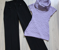 Фиолетовая туника и брюки размера XS