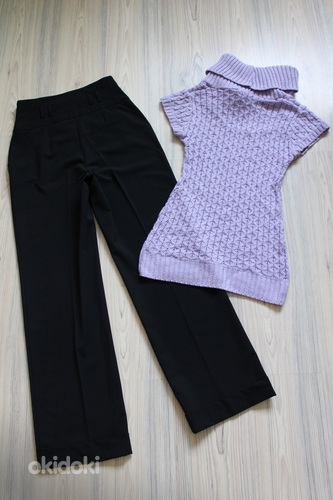 Фиолетовая туника и брюки размера XS (фото #2)