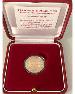 Монако 2 евро 2019 PROOF