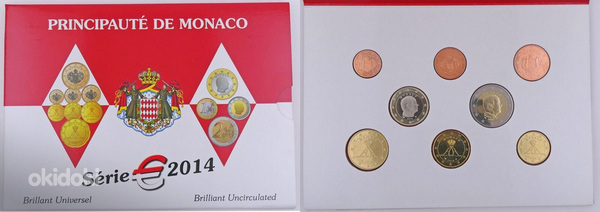 Набор монет Монако 2014 BU (фото #1)
