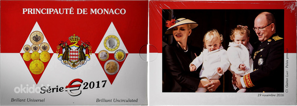 Набор монет Монако 2017 BU (фото #1)