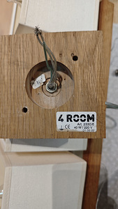 Disainripplamp 4Room — naturaalne puit (2 foto / 3)