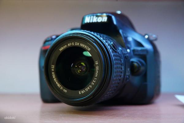 Nikon d5200 kaamera+ 18-55mm f 3,5-5.6 G VR II kit objektiiv (foto #1)