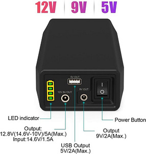 Aku, LiFePO4 Battery, Akupank 6.5Ah 12v, 9v, 5v. (3 foto / 4)