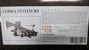 Арбалет пистолет cobra system R9