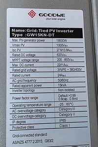 Goodwe 15kw päikesepaneelide inverter (2 foto / 7)