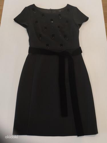 Чёрное платье-футляр р.38 (фото #2)