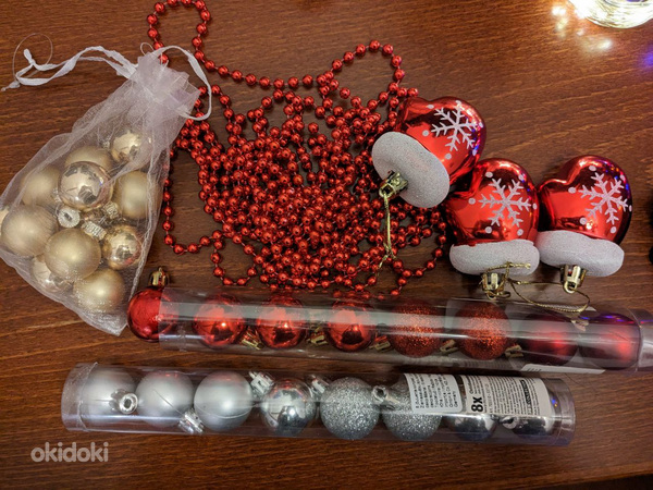 Uusaasta mänguasjad, jõulupuu, vanik, pärg. (foto #4)