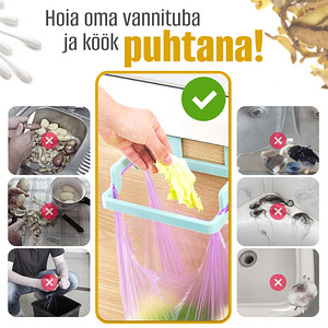 Prügikottide hoidja - korraldaja köögi ja vannitoa jaoks (2 foto / 10)