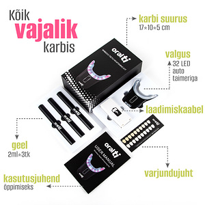 LED-hammaste valgendamine kodus (3 foto / 10)