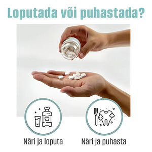 Tabletivormis hambapasta Oralti, 60 tk (7 foto / 10)