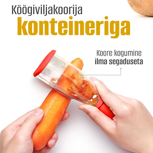 Käsitsi köögiviljakoorija konteineriga (3 foto / 8)