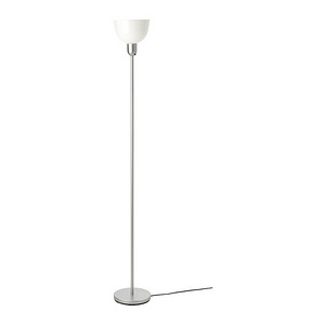 HEKTOGRAM, põrandalamp, hõbedane/valge, 4 tk, IKEA (1 foto / 2)