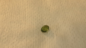 Kromturmaliin; looduslik;0,31ct; roheline-punane; ovaalne (5 foto / 10)