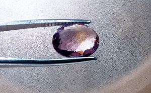 Ametriin; natuur;7,66ct; lilla-kollane;VVS; paranemist pole (4 foto / 10)