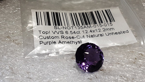 Ametüst; 6,54 ct; violetne-lilla;VVS;ring;täiustus puudub (9 foto / 9)