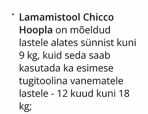 BEEBI LAMAMISTOOL CHICCO HOOPLA (5 foto / 6)