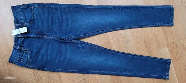 Uued teksapüksid pikkusele 158 cm/skinny (foto #1)