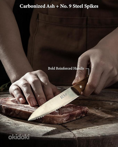 Новый набор ножей для мяса EUNA из 4 предметов. (фото #3)
