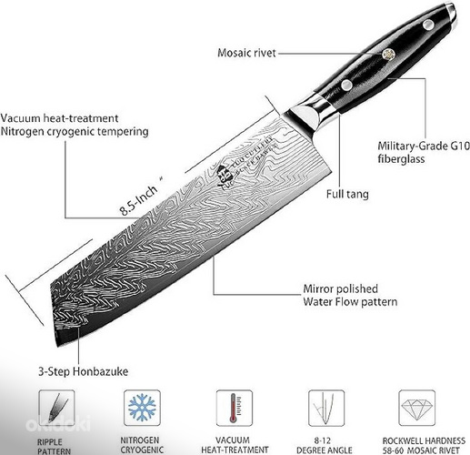 TUO Японский поварской нож, 21см. (фото #3)