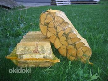 Каминная дрова ольха 40л сетчатая сумка, 30 см, сухие (фото #1)