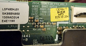 LVDS TCON SAMSUNG UE48H6670ST UE48H6400AK BN41-02110 (2 фото из 3)