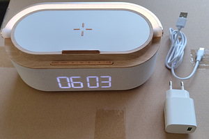 Colsur Alarm Clock Radio Bluetooth Speaker Wireless Charger (1 foto / 7)