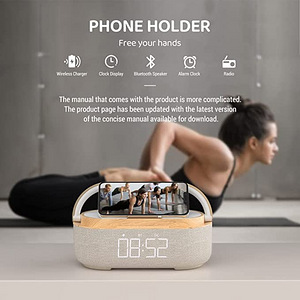 Colsur Alarm Clock Radio Bluetooth Speaker Wireless Charger (3 foto / 7)