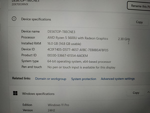 Lenovo Thinkpad L15 Ryzen 5/16/240 Очень хороший! (3 фото из 3)