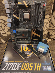 Skylake i7-6700K, GigaByte Z170 UD, Corsair 16GB DDR4 3600 (1 foto / 5)