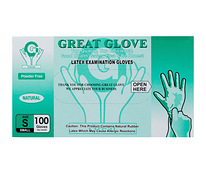 Латексные резиновые перчатки Grate Glove неопудренные