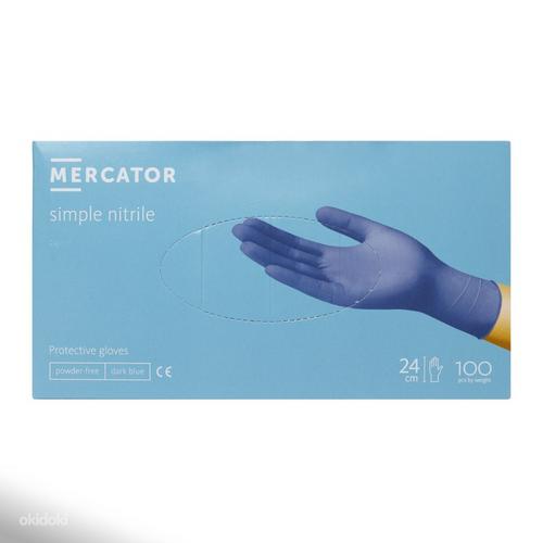 Nitriilkindad Mercator® simple nitrile, tumesinine, XL (foto #1)