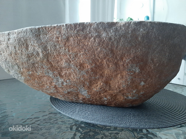 Раковина из натурального речного камня (фото #1)