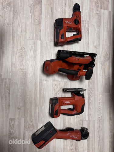 Hilti akutoitega tööriistad Nurklihvija/Puurvasar/Saag/Tikks