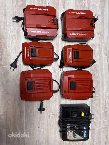 Hilti/Makita 22V/36V/18V laadijad