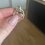 Золотое кольцо 585 (14к) с изумрудами и бриллиантами (фото #2)