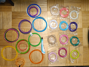 3D pliiats komplekt 26 rulli plastikuga (2 foto / 10)