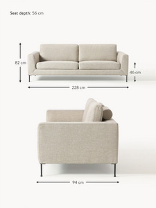 UUS! Westwing Collection Cucita diivan (3-kohaline) (9 foto / 9)