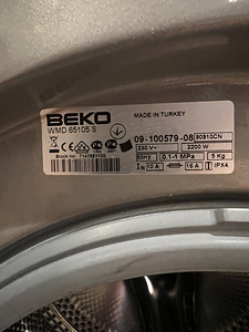 BEKO WMD65105S pesumasin/pesumasin (2 foto / 10)
