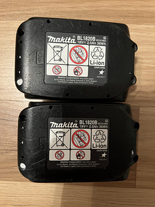 Продам два новых аккумулятора Makita 2ah (3 фото из 3)