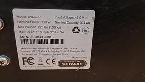 Müüa elektritõukeratas / Müün elektritõukeratas Segway SNSC1 (3 foto / 3)