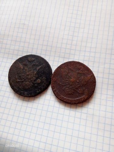 2 монеты Екатерины 2 1764 с лево 1765 (фото #1)