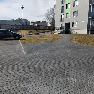 Munakivide, kõnnitee kivide paigaldus (5 foto / 10)