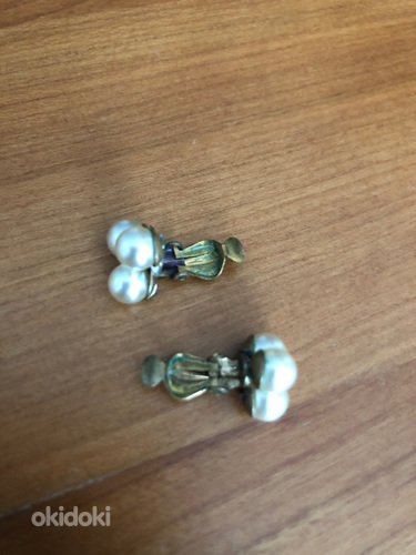 Pärlitega vintage korvaklipsid (foto #3)