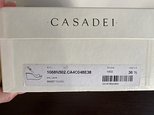 БОСОНОЖКИ CASADEI, РАЗМЕР 36,5 (4 фото из 4)