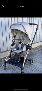 Cybex Mios V3 прогулочная коляска Pearl Grey с рамой Rose Gold (1 фото из 10)