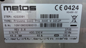 PROFESSIONAALNE KEEDUKATEL METOS PROVENO COOL PRO 300E (8 foto / 9)