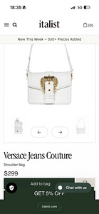 Versace Jeans Couture white bag (1 foto / 7)
