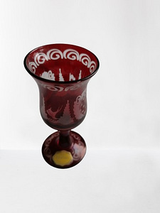 НАБОР BORDOOP RED CRYSTAL ГРАФИН + 6 КРУЖЕВ (4 фото из 6)